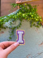 Chenille Letter Sticker - Purple