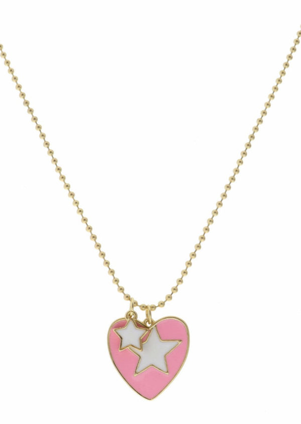 Heart & Star Charm Necklace