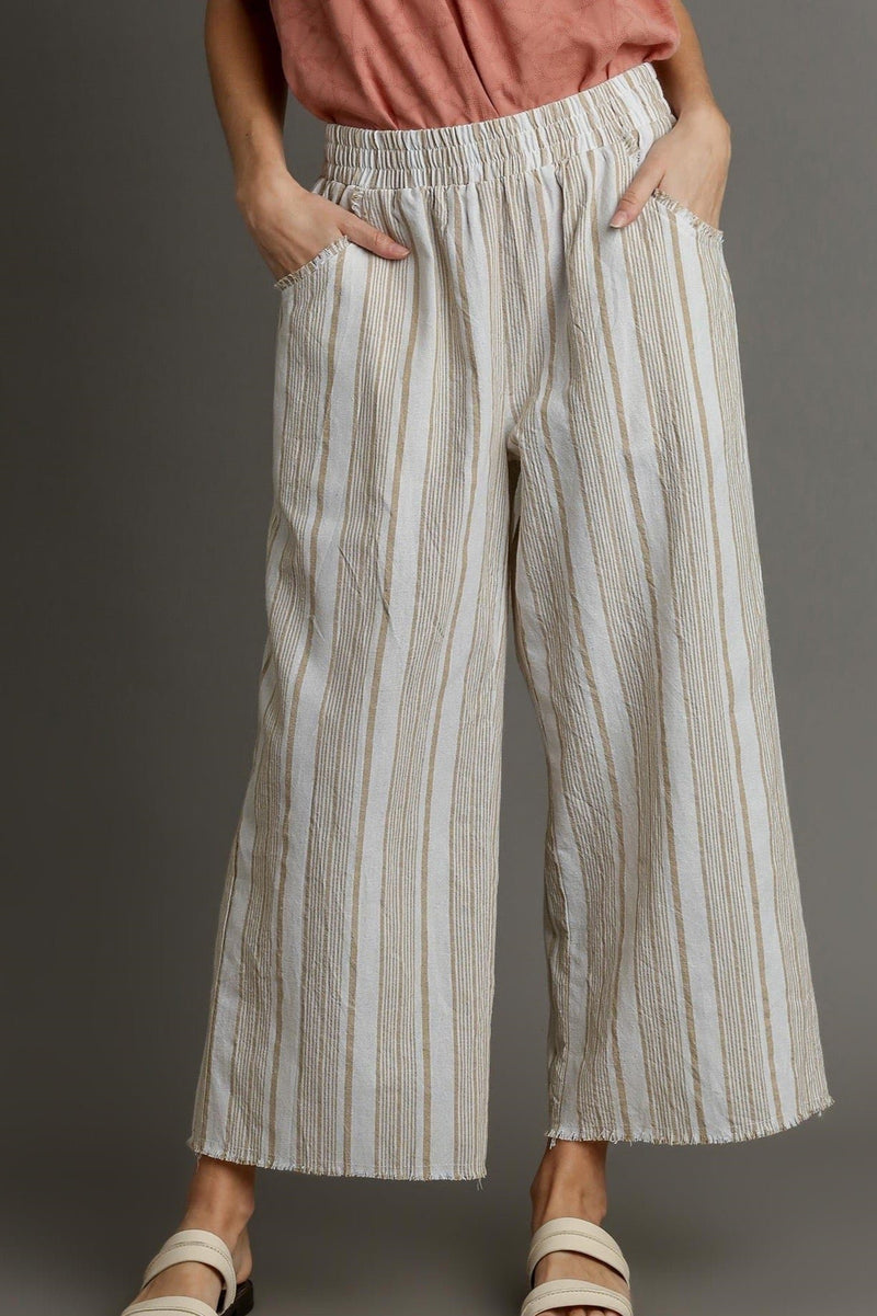 Striped Wide Leg Pants