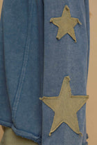 Mineral Washed Star Detail Top