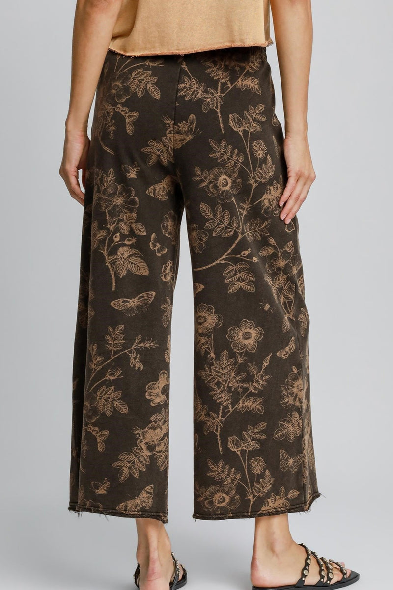 French Terry Floral Pants