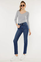 Courtney Slim Straight Jeans-Dark