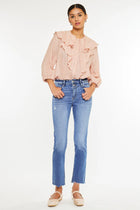 Kennedy High Rise Slim Straight Jeans