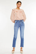 Kennedy High Rise Slim Straight Jeans