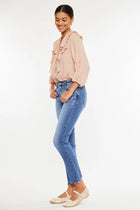 Kennedy High Rise Slim Straight Jeans