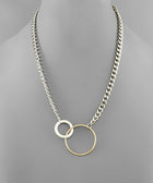 2 Circle Link Chain Necklace