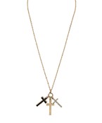 Triple Cross Necklace