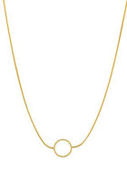 Snake Chain Circle Necklace