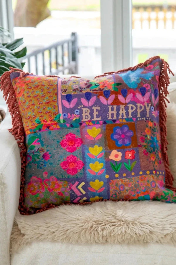 Bungalow Pillow - Be Happy