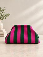 Wide Stripe Cosmetic Bag - 9 Colors