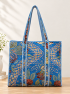 Quilted Print Tote - 5 Colors