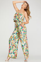 Strapless Printed Jumpsuit