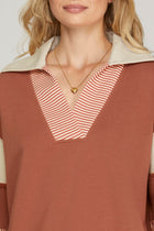 Color Block Sleeve French Terry Sweatshirt