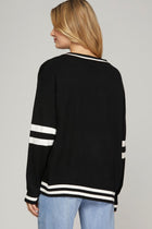 Game Day Varsity Sweater Top