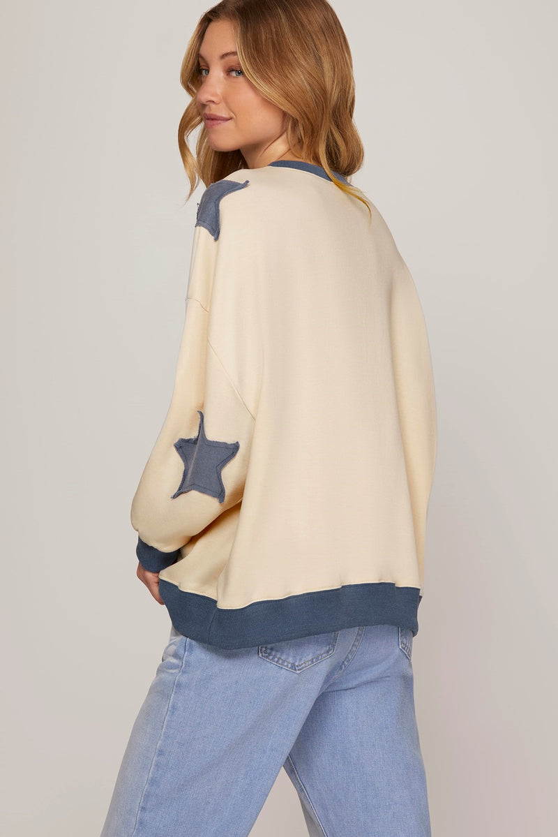 Star Patch Sweatshirt