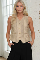Pinstriped Vest