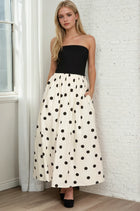 Polka Dot Strapless Dress