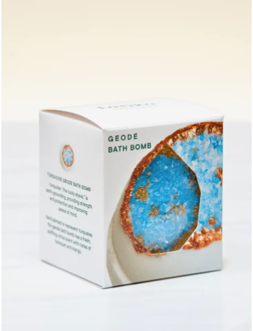 Spring Geode Bath Bomb - Turquoise