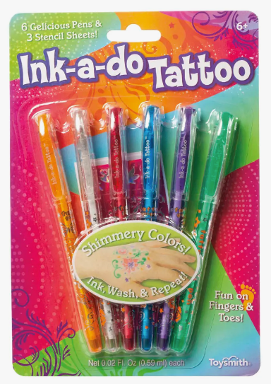 Ink-A-Doo Tattoo Pens - Set Of 6