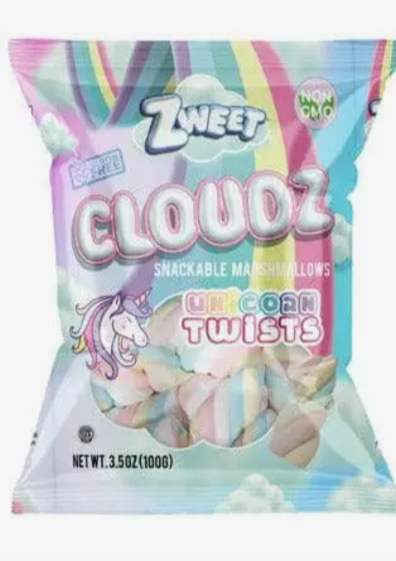 Cloudz Unicorn Twists Snackable Marshmallows