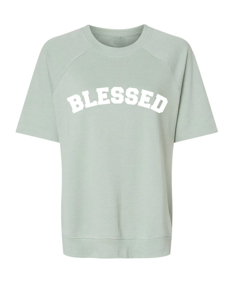Short Sleeve Sweatshirt - Blessed