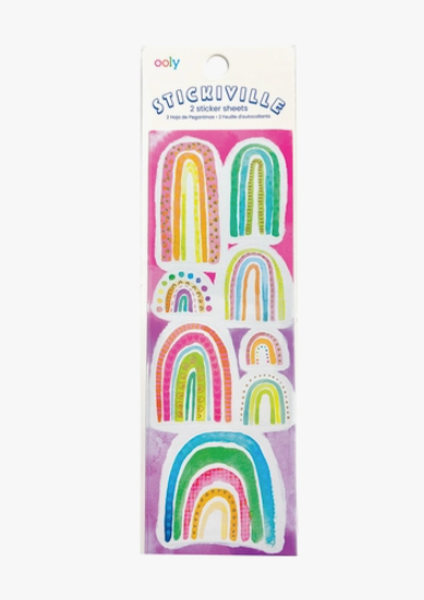 Stickiville Stickers - Watercolor Rainbows