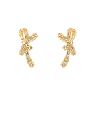 Pave Casting Bow Earrings