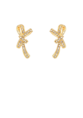Pave Casting Bow Earrings