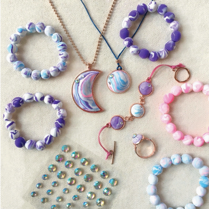 Marbled Moon Jewelry Craft Kit