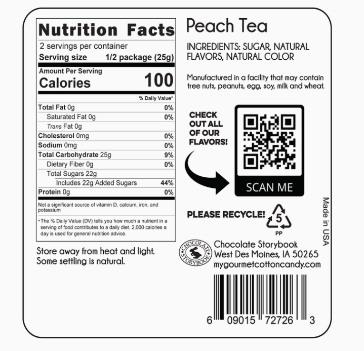 Peach Tea Cotton Candy