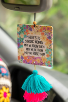 Air Freshener-Here's to Strong Women