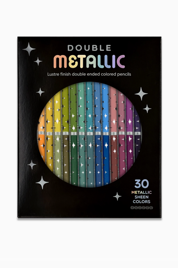 Double Metallic Dual Ended Colored Pencils