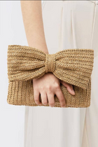 Woven Bow Clutch - 2 Colors