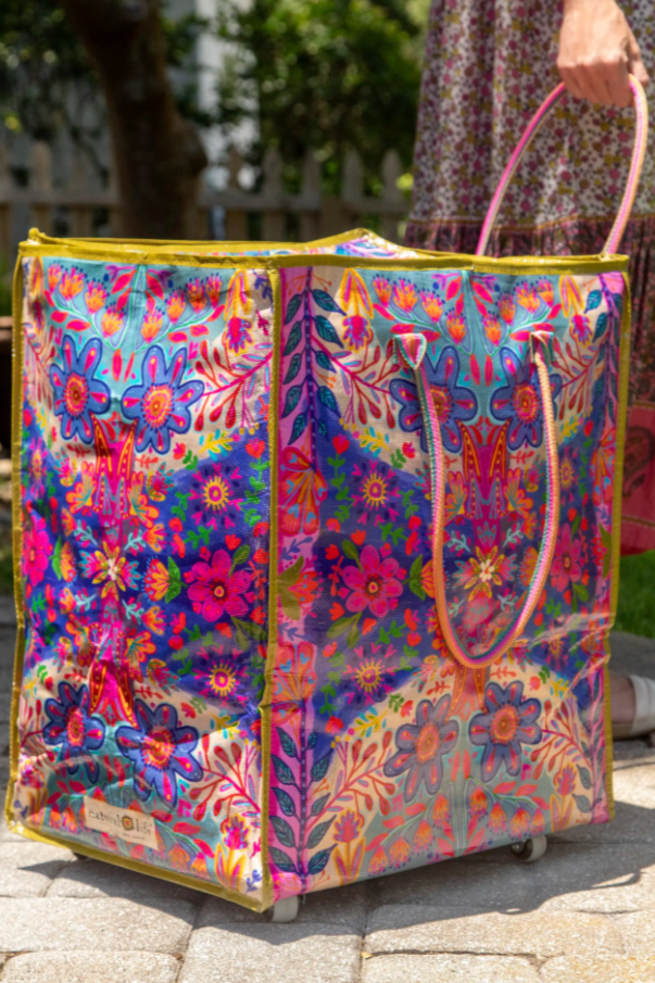 XL Rolling Tote - Floral