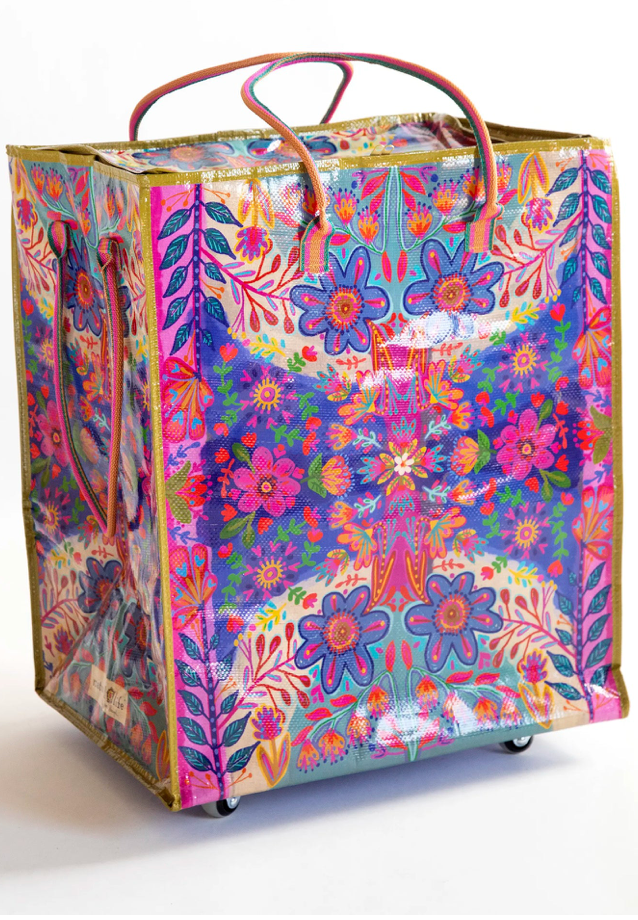 XL Rolling Tote - Floral