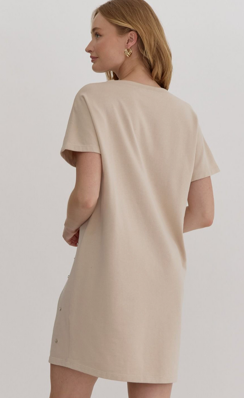 Rhinestone t shirt dress sales