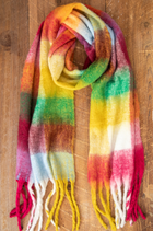 Cozy Scarf - Bright Multi Plaid