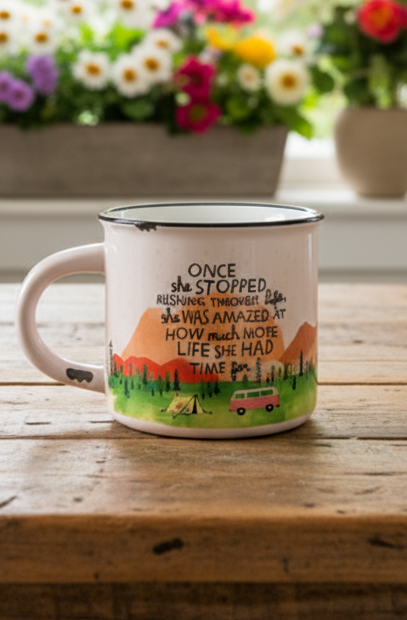 Camp Mug - Stopped Rushing