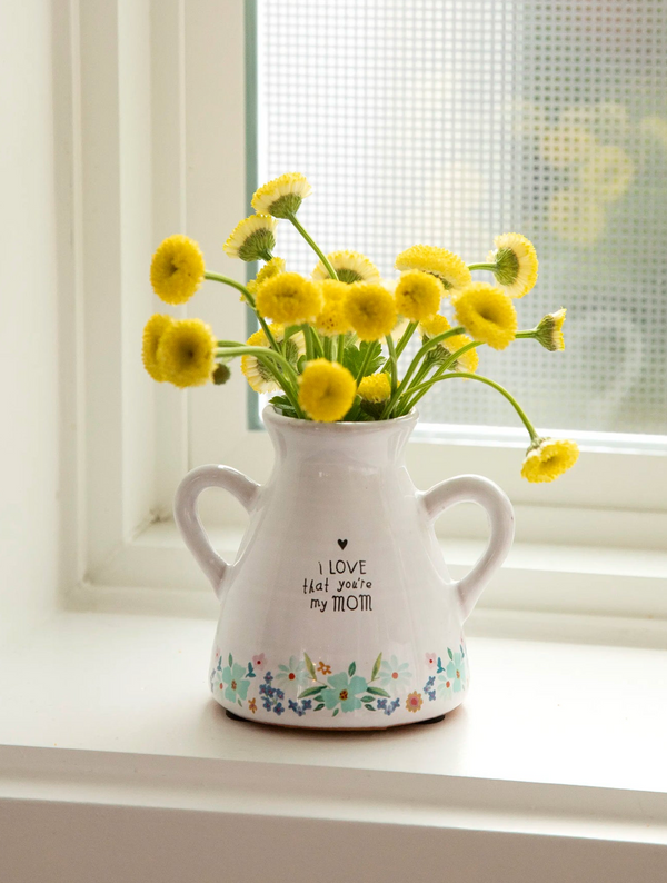 Artisan Bud Vase - Love You Mom