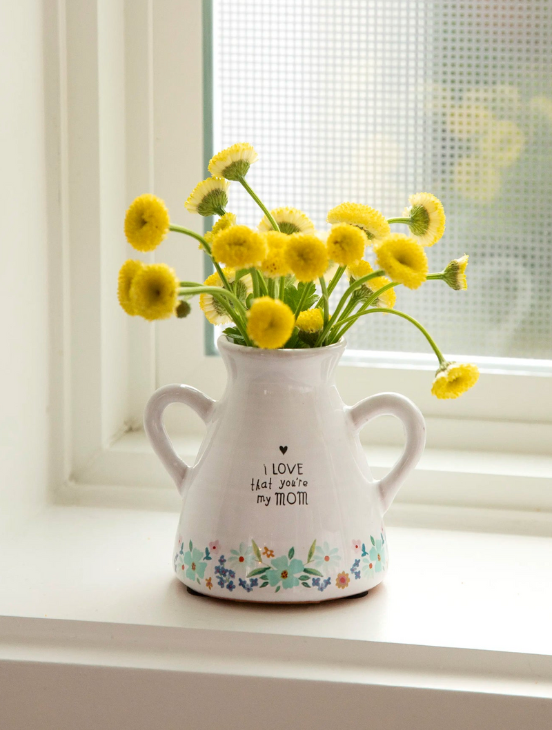Artisan Bud Vase - Love You Mom