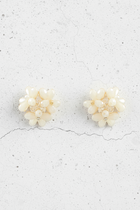 Beads Glass Flower Earrings