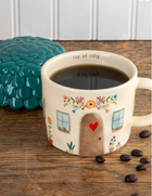 Lidded Mug - Cozy Cottage