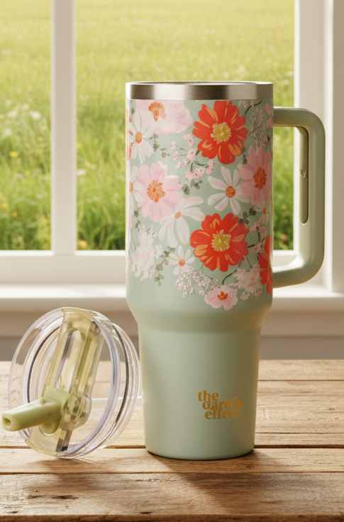 40 oz Sage Bouquet Tumbler