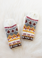 White/Red/Gold Mittens