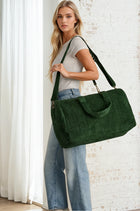 Green Corduroy Tote