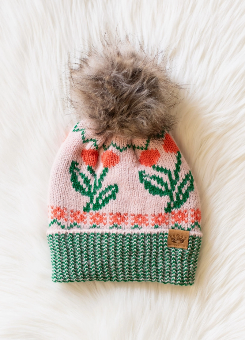 Light Pink Cherry Hat