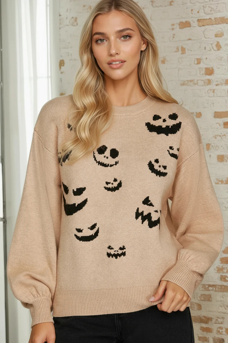Ghost Face Sweater Top
