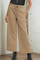 Cable Knit Wide Leg Pants