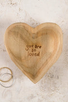 Wooden Heart Dish - You Are Loved