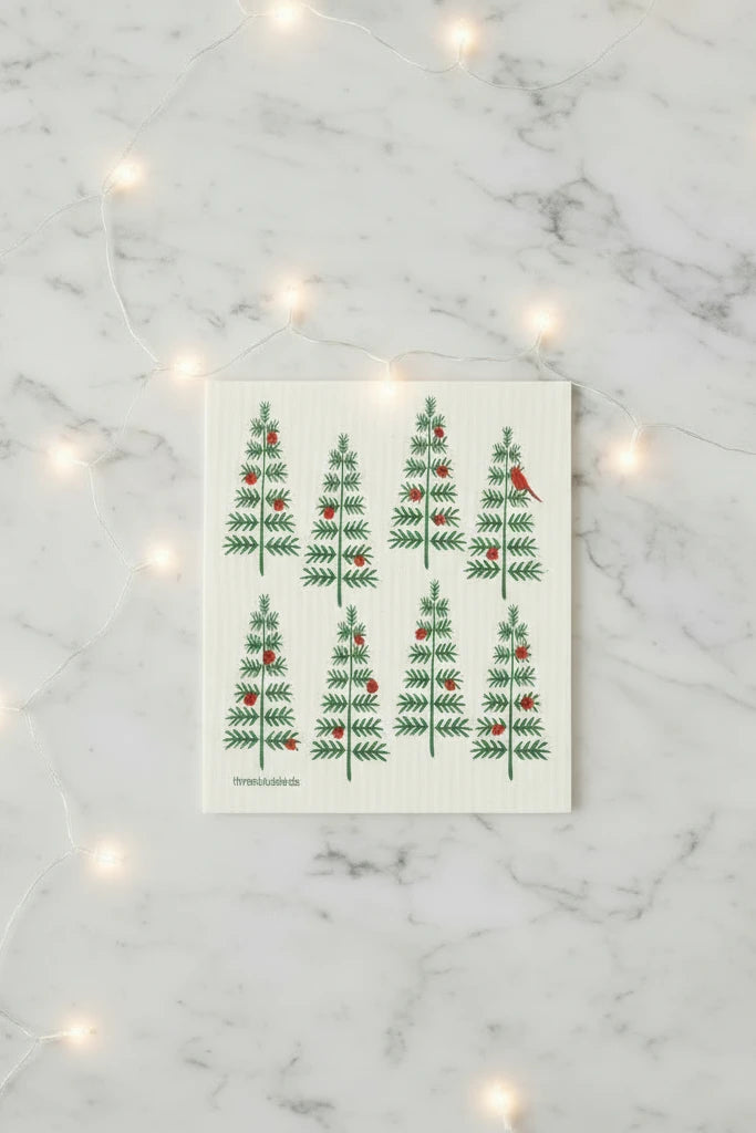 Swedish Dishcloth - Christmas Trees